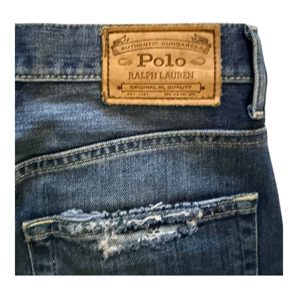 Polo Ralph Lauren Patchwork Vintage Denim Midi Skirt 2 - Picture 4 of 10